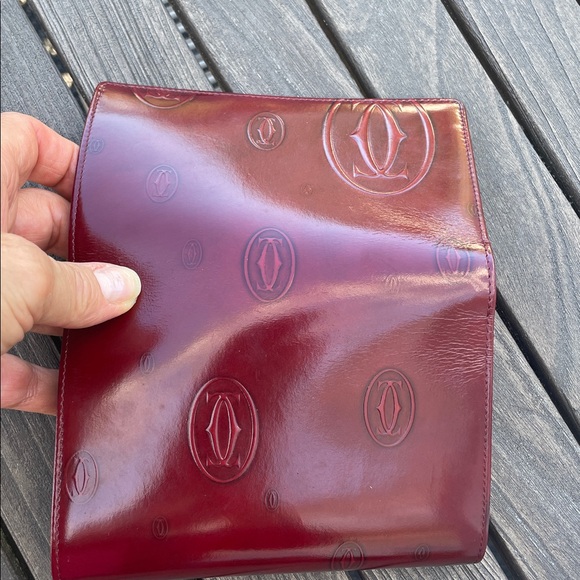 Cartier Burgundy Patent Leather Birthday Edition wallet. Like new - Picture 11 of 12
